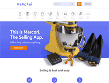 Tablet Screenshot of mercari.com